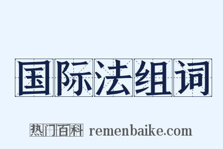 国际法组词是什么意思的图片